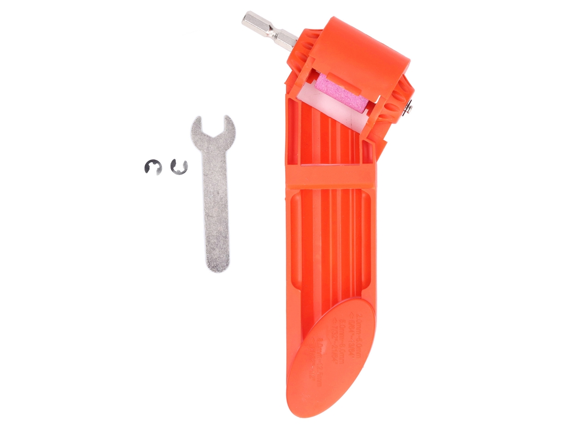 Afilador De Brocas De Corindón Portátil Rueda De Esmeril Para Herramientas Eléctricas Moledor Naranja