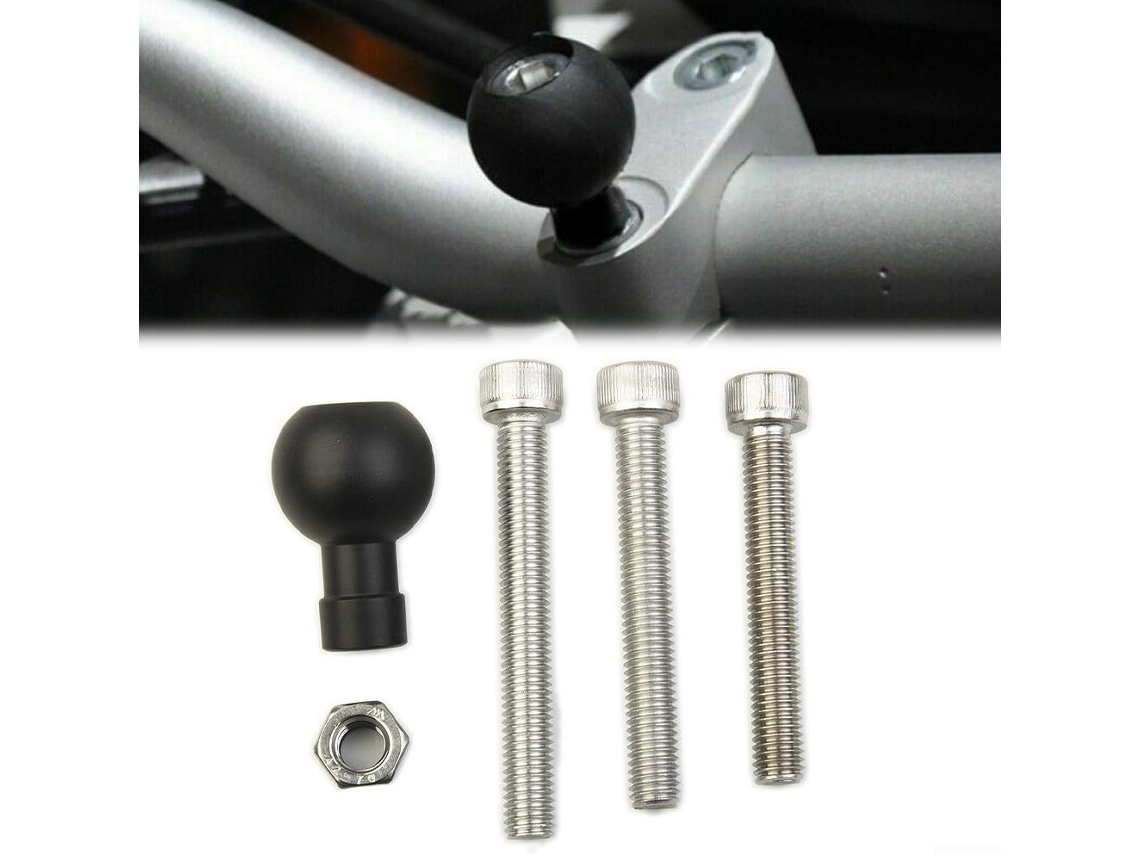 Base De Fixação Para Guidão De Motocicleta Com Esfera De 2,5 Cm