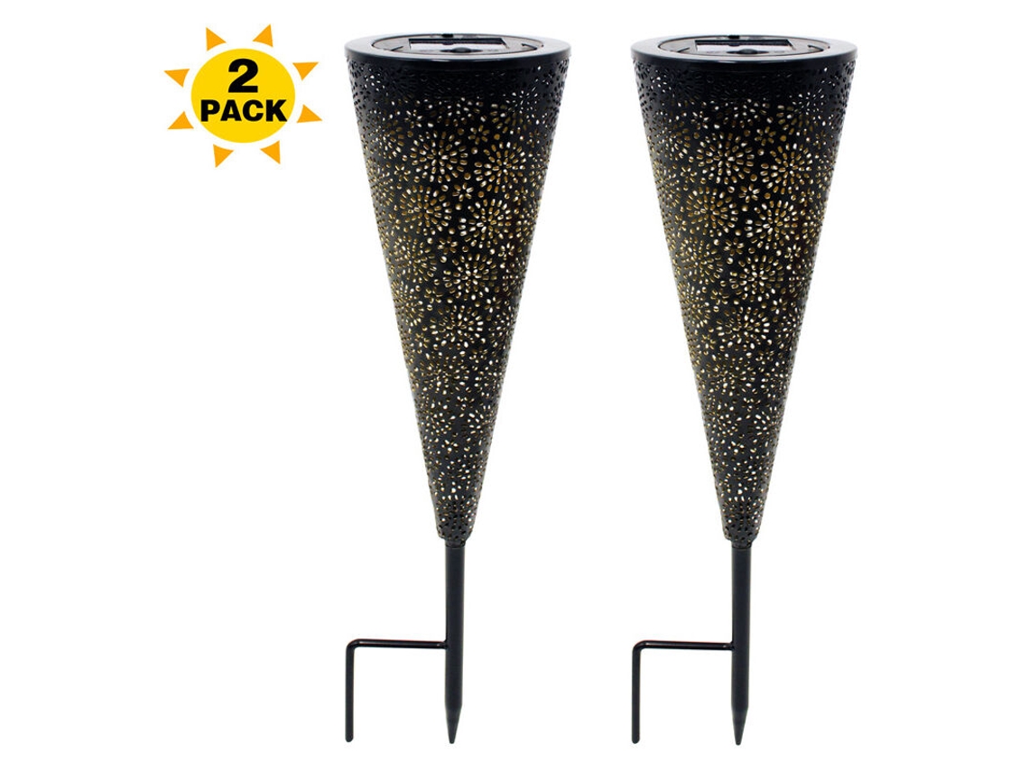 Luminária Solar de Jardim AQUAFORGE com Estaca, 2 unidades