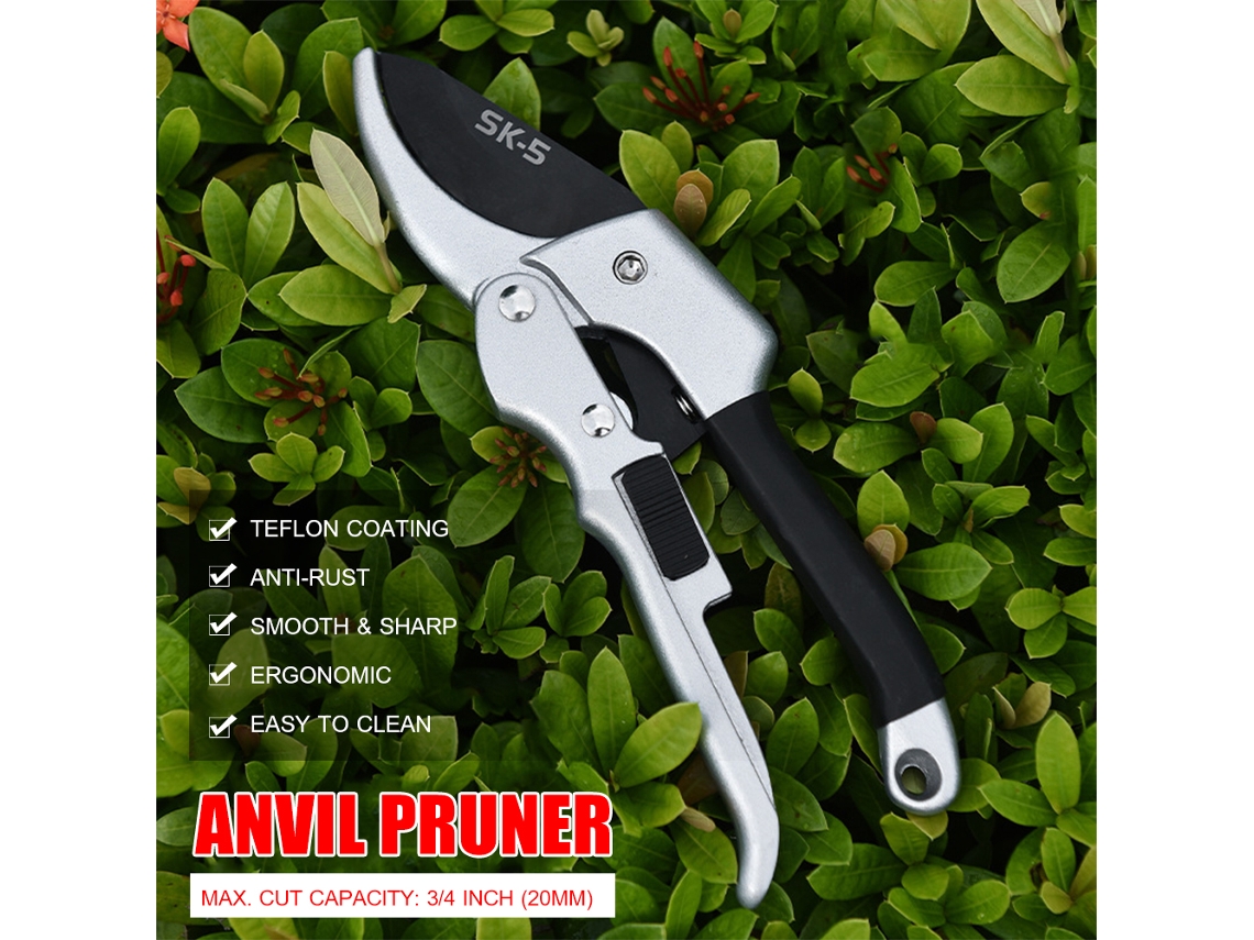 Laxiscreed Tesouras De Poda Anvil Para Ramos - Alta Precisão Para Jardinagem E Horticultura