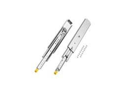 1 Par Corrediças de Gaveta Fecho Duplo Carga 226,8 Kg 490 X 76 X 19,5 Mm Vevor