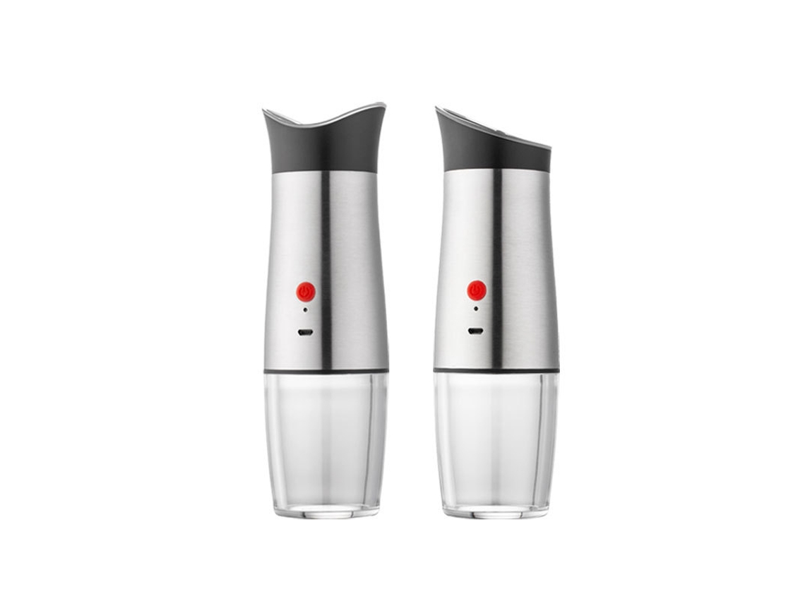 Moedor Elétrico De Sal E Pimenta, Recarregável:, Usb Automático