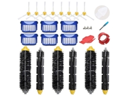 Kit De Peças De Reposição Para Robôs Aspiradores Irobot Roomba 675, 645, 655, 671 E 677, Incluindo 6 Filtros, 8 Escovas Laterais, Cerdas E Esco_ptg