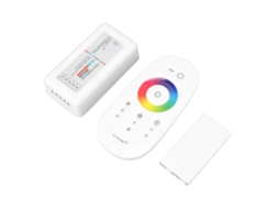 Interruptor Dimmer Touch Sem Fio 2.4g Controlador Led Rgbw 7 Cores para Fita Led Dc12 24v