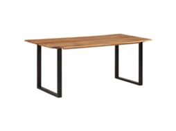 Conjunto 1 Mesa De Jantar Vidaxl Marrom Madeira (180 X 90 X 76 Cm)