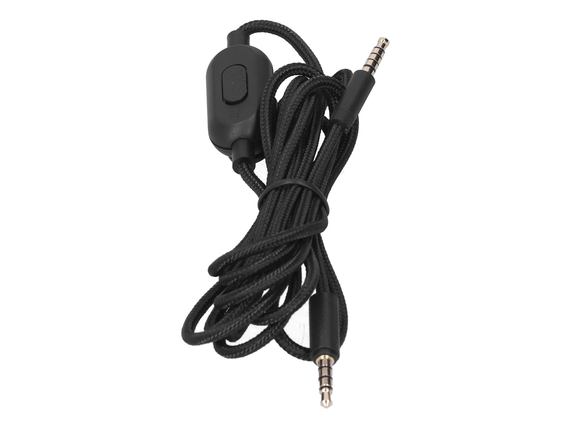 Aetheria cabo de Áudio com Controle de Volume e Microfone para Fones de Ouvido Logitech G233 G433 Gpro Gprox