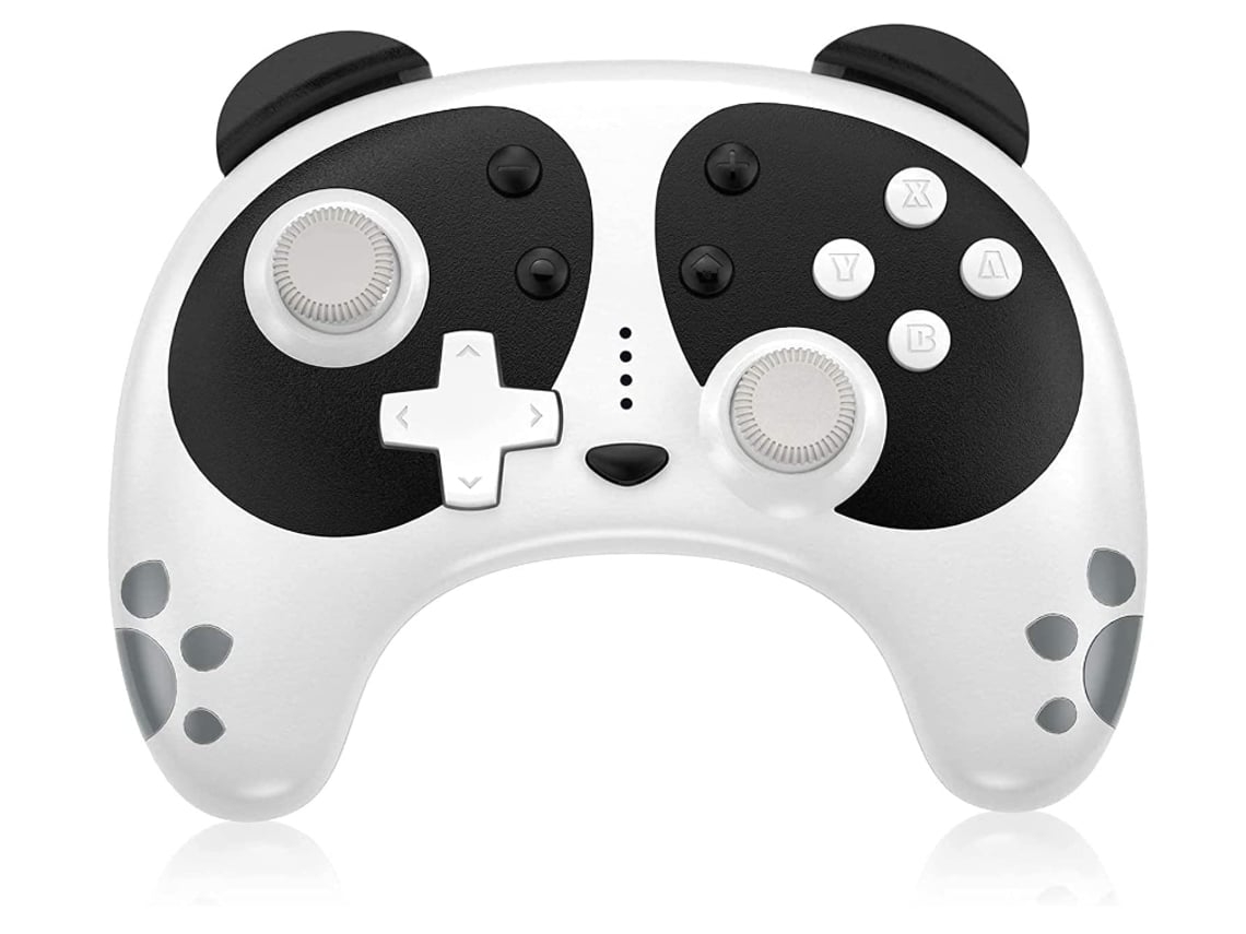 Controlador Sem Fios Controlador Panda com Switch Lite/Pc/Switch Oled Controlador Sem Fios com Turbo/Dual Vibration/Nfc Wake-Up Preto YIZHOOD