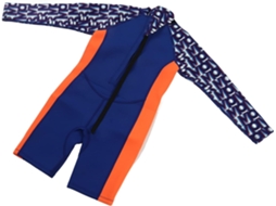 Maillot de Bain Plongée Pour Enfants, 2,5mm, Caoutchouc Néoprène, Bleu, Violet, Manches Longues, SFUSHOS