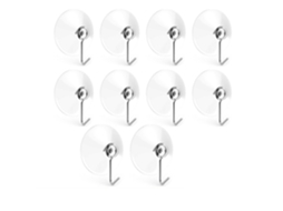 10 Ganchos de Parede com Ventosa DUREFORWARD