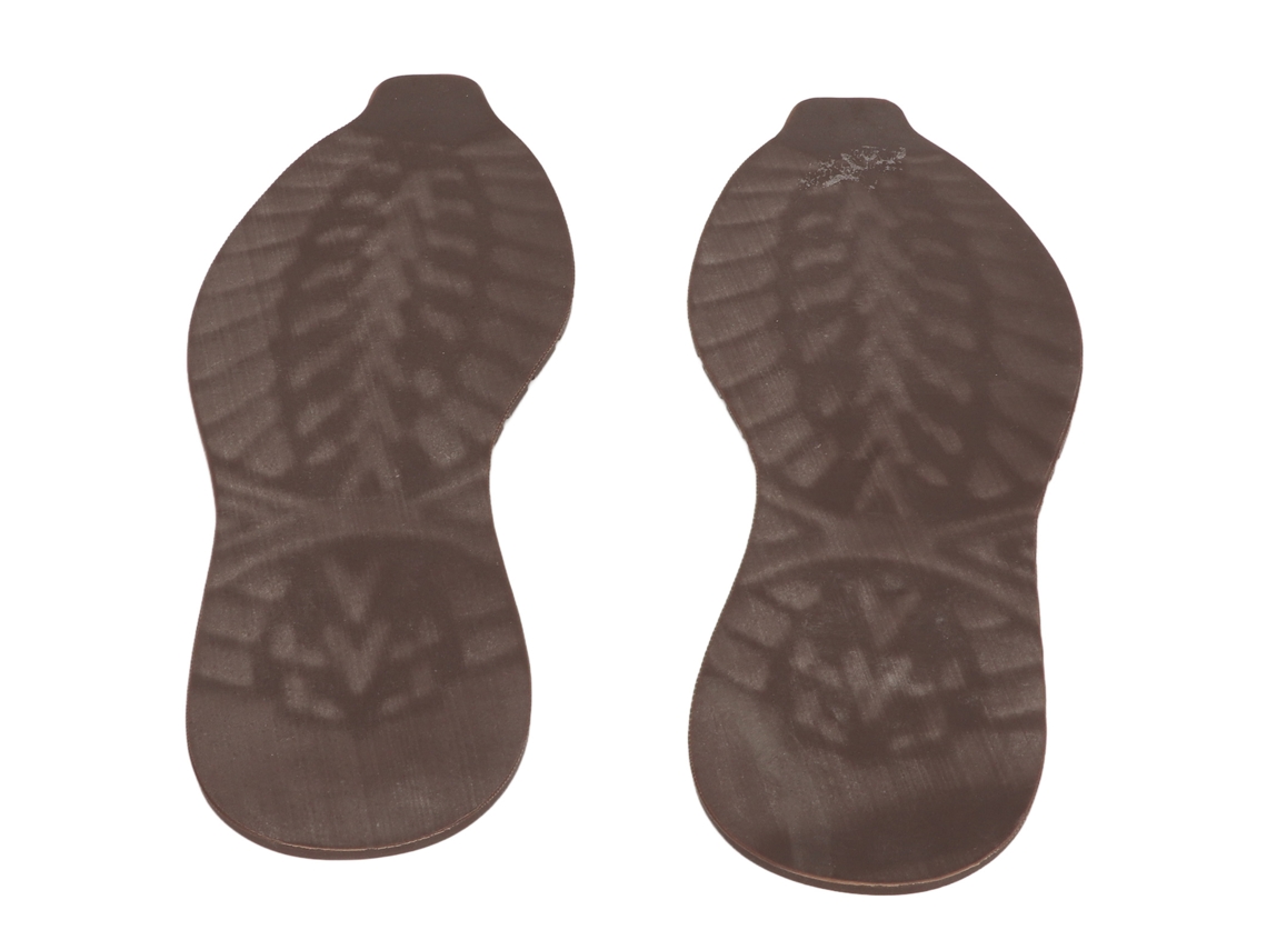 Sola de borracha integral para reparo de calçados, antiderrapante, elástica, corte faça você mesmo para tênis, tamanhos 41 a 44, marrom.