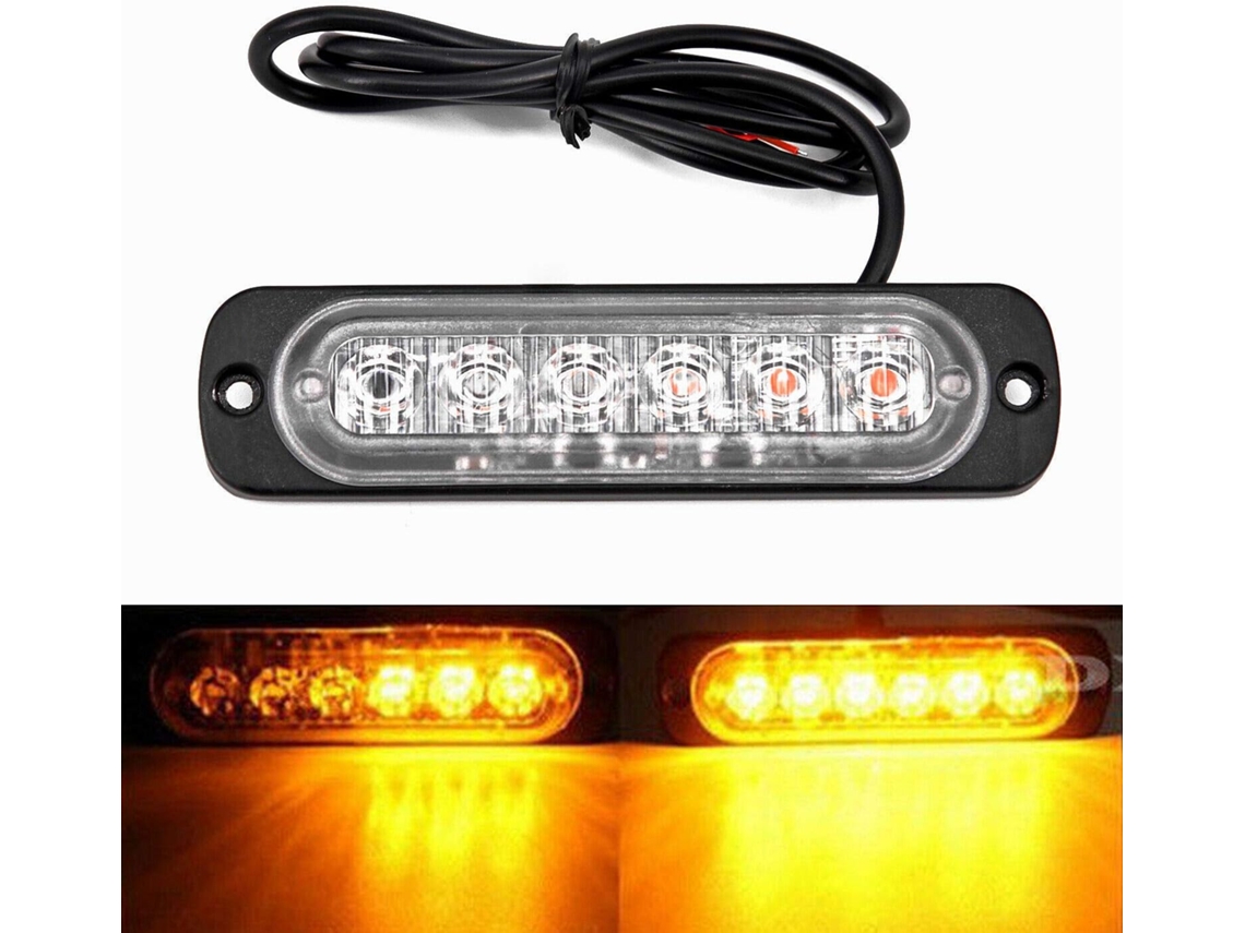 Luzes De Sinalização Lateral Para Carro 12v 24v, Totmox 12-luzes Estroboscópicas Intermitentes, Luzes De Sinalização
