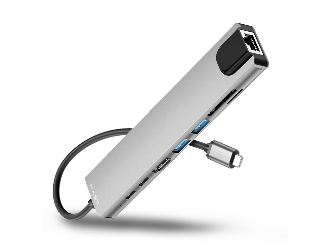 Hub Usb Type-c Multifuncional, Adequado Para Computadores, Celulares E Câmeras.