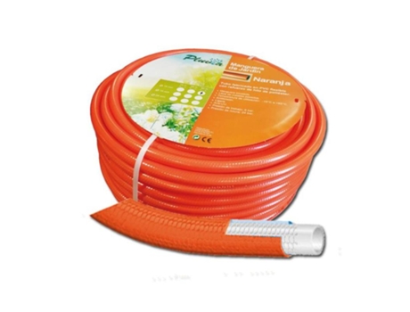 Pluvia manguera naranja flexivel trenzada 25 ø x 50 m (1)