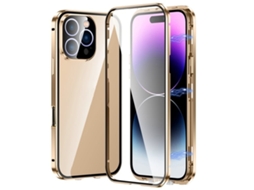 Capa De Vidro Temperado Hd Para Iphone 16 Pro Max - Fecho Magnético Duplo