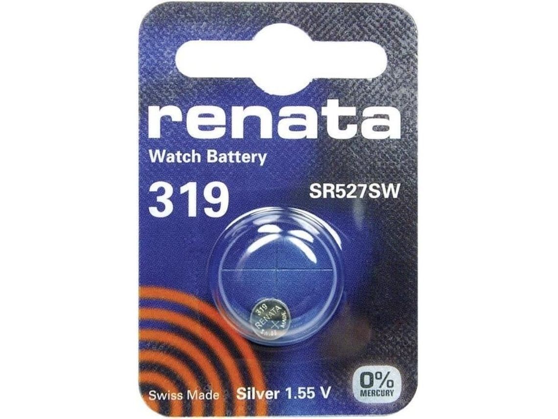 Botão de Óxido 319 Botão de Prata RENATA Sr527Sw