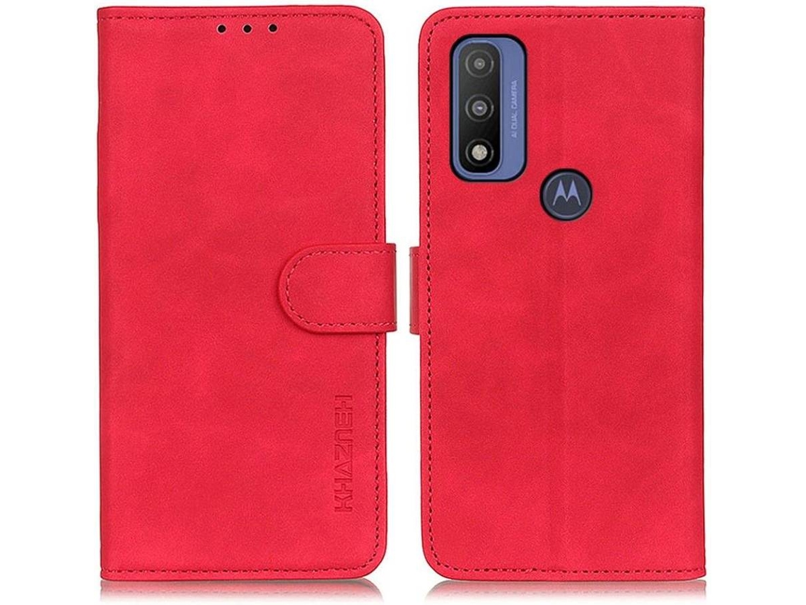 Capa Motorola Moto G Pure HFS HOUSE Couro Pu (Vermelho)