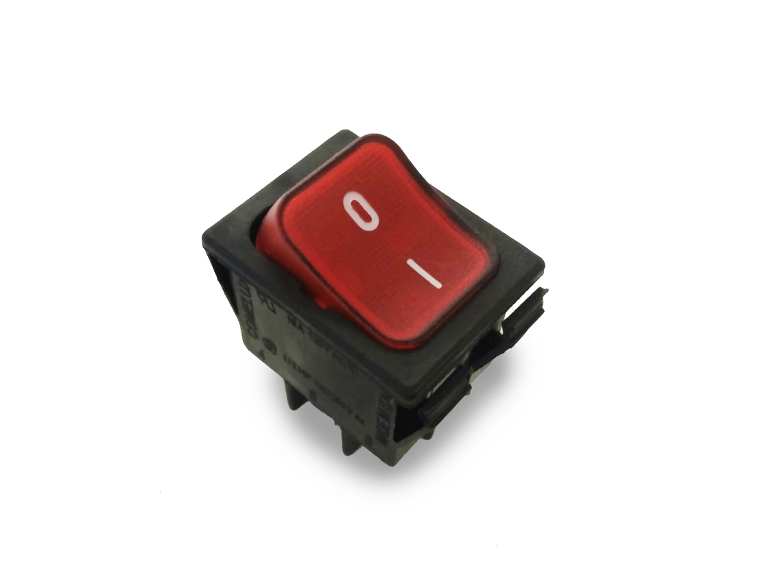 Interruptor Bipolar Luminoso Vermelho 16a para Máquina de Lavar Roupa Swt735un