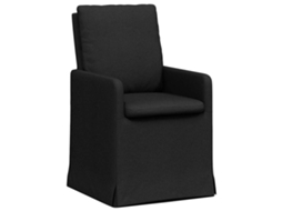 Conjunto 2 Cadeira De Jantar Vidaxl Preto Tecido (57 X 67 X 98 Cm)