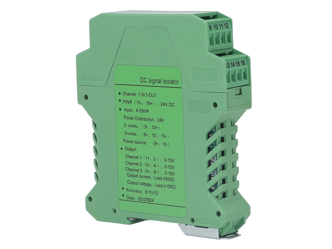 Laxiscreed Transmissor Isolador De Sinal Com 1 Entrada E 3 Saídas Para Sistemas Plc