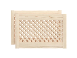 Portas de Roupeiro Design Treliça 2 Peças Pinho Maciço 59,5x39,5 cm MAISON EXCLUSIVE
