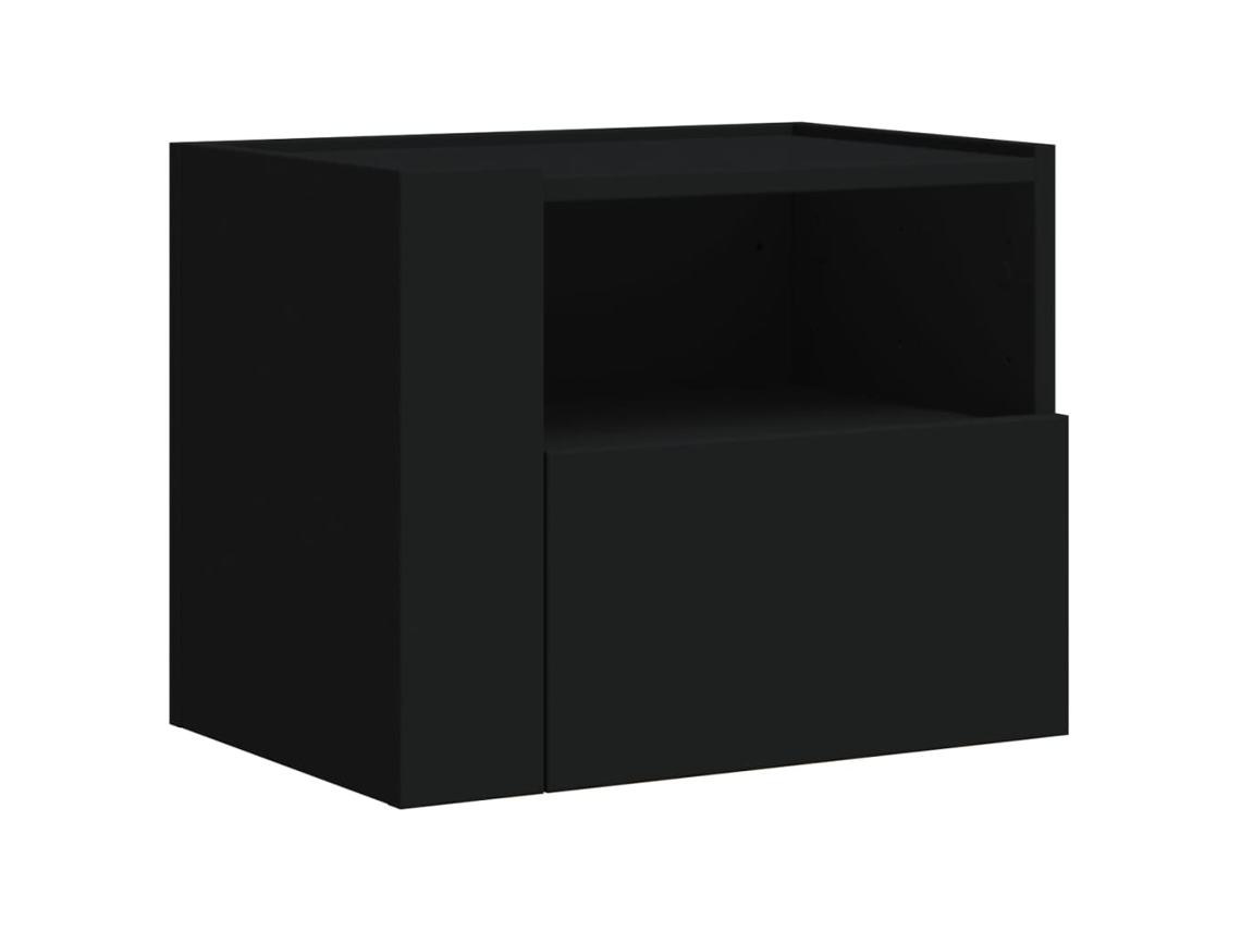 Wall-mounted Bedside Cabinet, Wall-mounted Bedside Cabinets Vidaxl Branco Madeira Processada (n/a)