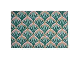 Felpudo Beliani Tatalik De Fibra De Coco Verde 40x60