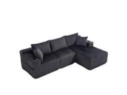 Conjunto de Sofá Modular com chaise e 2 lugares DELCOND