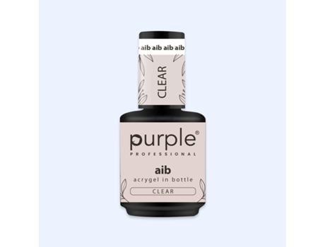 Aib Acrygel em frasco transparente roxo