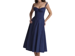 2026 vestido Sundress Sem Mangas com Estampa Fashion, Cordão e Calcinha para Mulher