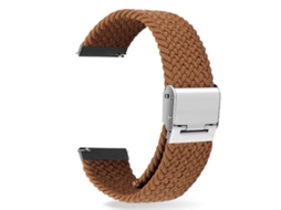 Bracelete entrançada Solo loop ajustável para Xiaomi Watch S1 PRO Castanho