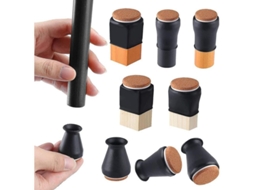 Protectores de Pés de Silla de Silicona com Fieltro Ajustável 0.5 e 1 polegadas, 16 peças | S/MARCA