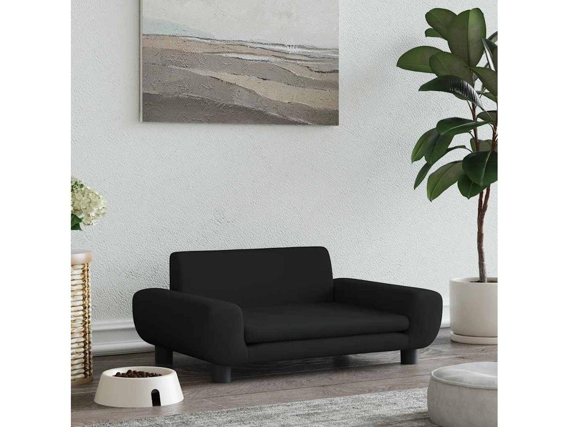 Vidaxl Cama 70x45x33 Cm Veludo Preto