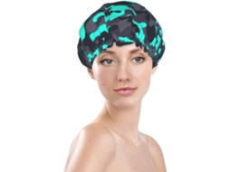 Touca De Banho Feminina, Reutilizável, Impermeável, Dupla Camada, Com Elástico, Ideal Para Cabelos Longos, Na Cor