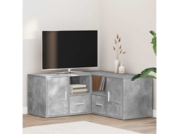 Vidaxl Armário De Canto 160x40x45 Cm Derivados Madeira Cinza Cimento