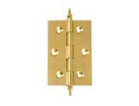 Bisagra fija 50x35mm remate latonada c-24