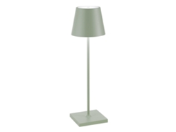 Luminária De Mesa Led Poldina Pro Sage Green, Recarregável E Regulável, Com Bateria Com Duração De Até 12 Horas. Adequado Para Uso Externo (ip65).