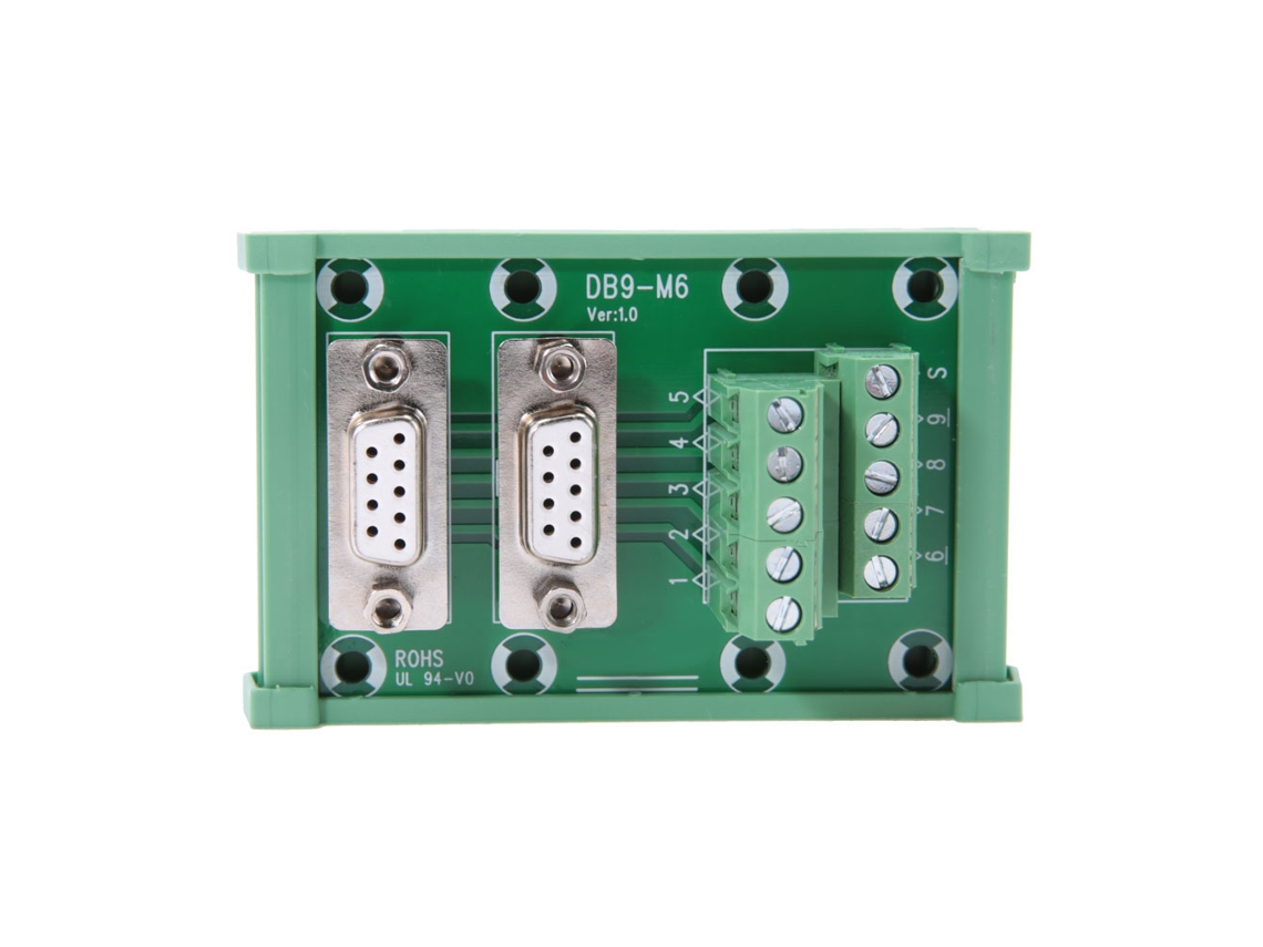 Laxiscreed Conector De Interface Modular Db9-m6 Para Terminais Em Rails Din