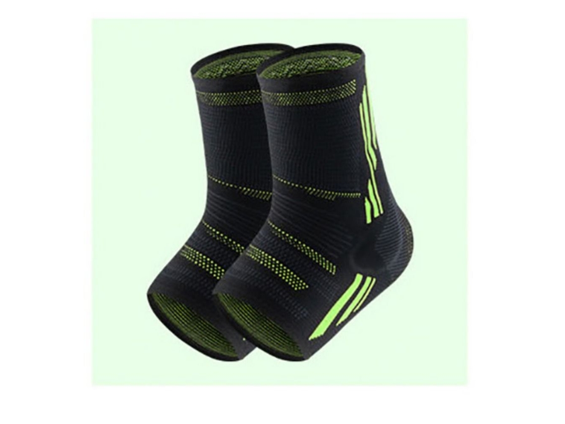 Lurelia Tornozeleira Compressão Nylon, Verde, M/ G/ Gg Para Humanos Comum Características 1