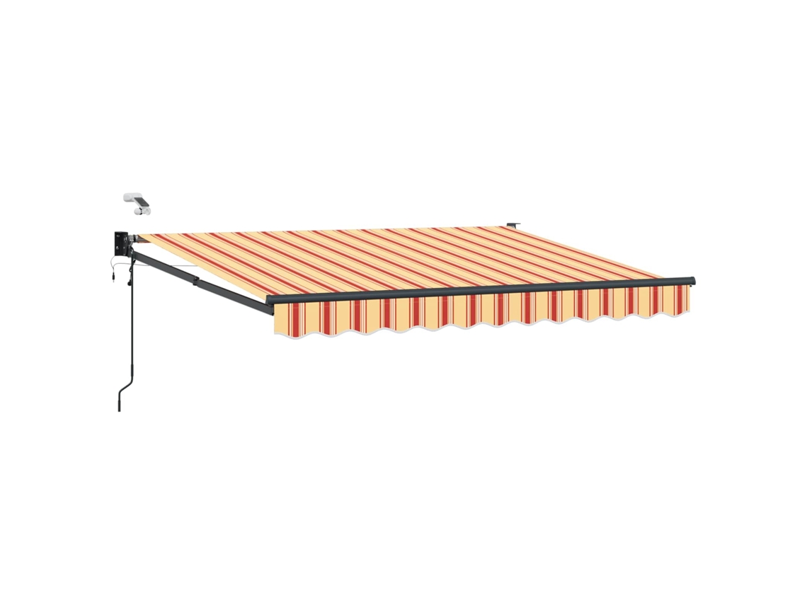 Vidaxl Toldo Retrátil Elétrico Multicolor 3 X 2,5 M