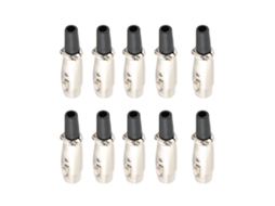 10 Peças Adaptador Conector Xlr Fêmea Para Microfone De Áudio Estilo Japonês Com Parafuso