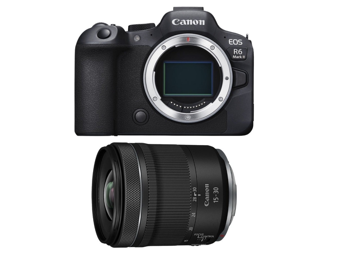 Eos R6 Mark Ii + Rf 15 30mm F/4.5 6.3 Is Stm Máquina Fotográfica Híbrida Full frame + Ebook “20 Dicas para Fotos Que Impressionam” CANON