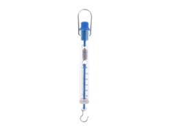 Dinamômetro Suspenso Transparente, 500g/5n, Azul, Para Experimentos