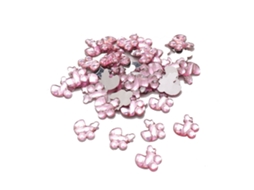 100pcs Confete para Mesa, Decoração Chá Bebê, Festa, Carrinho Rosa S/MARCA