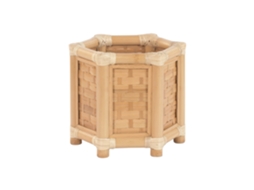 Vaso de Bambu e Rattan Natural, 46x40x40cm ALEXANDRA HOUSE LIVING