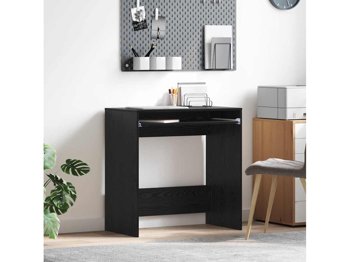 Vidaxl Mesa Carvalho Preto Derivados De Madeira 77,5 X 43 X 79 Cm
