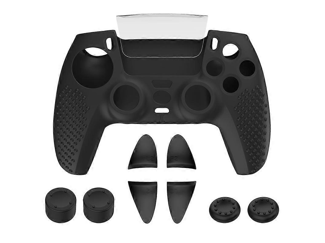 Kit De Capa Protetora De Silicone Para Joystick Do Controle De Ps5, À Prova De Poeira. Hengjian