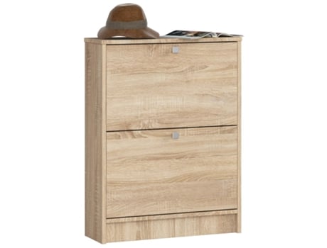 Sapateira com 2 compartimentos AKORD Sonoma Carvalho 60 cm 2 portas cor Sonoma Carvalho mate 2 prateleiras 60x20x80 cm AKORD FURNITURE FACTORY