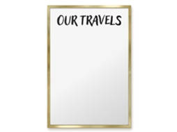 Magnetic Board Our Travels For The Living Room Espelharte (40x60 Cm)