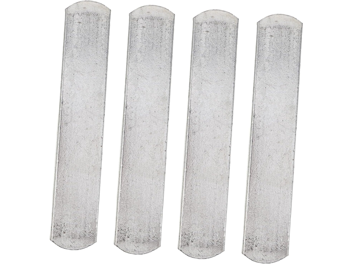 Conjunto de 4 Anilhas de Aço para Colete com Peso S/MARCA