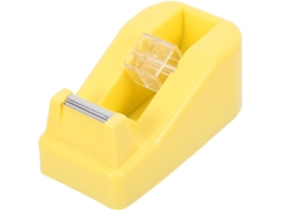Dispensador de adesivo pequeno e divertido, feito de ABS e metal, para mesa.